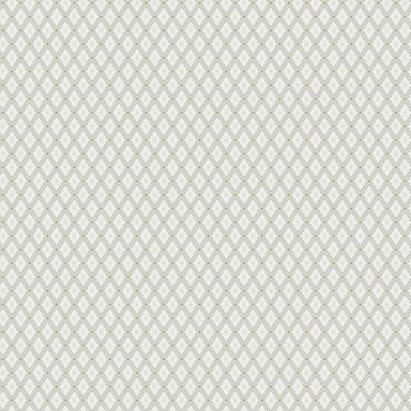 Sample - Selma Diamond Wallpaper - Grey