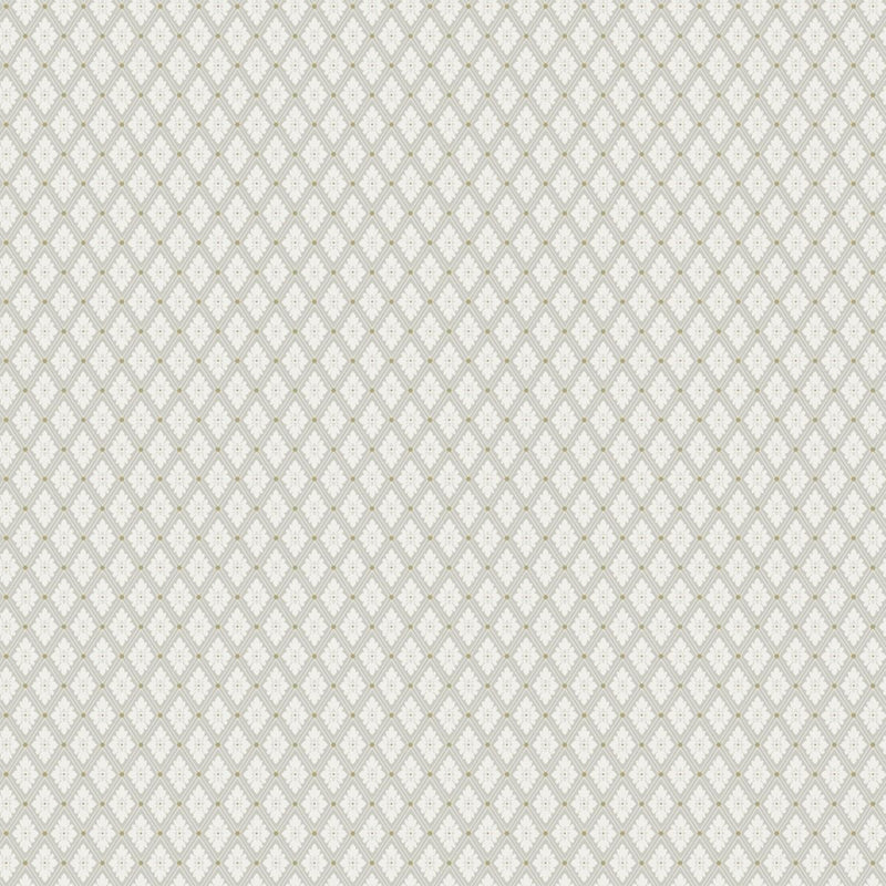 Sample - Selma Diamond Wallpaper - Grey