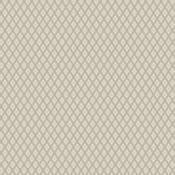 Sample - Selma Diamond Wallpaper - Beige