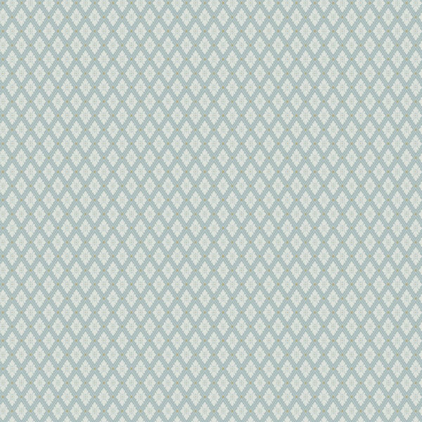 Sample - Selma Diamond Wallpaper - Blue