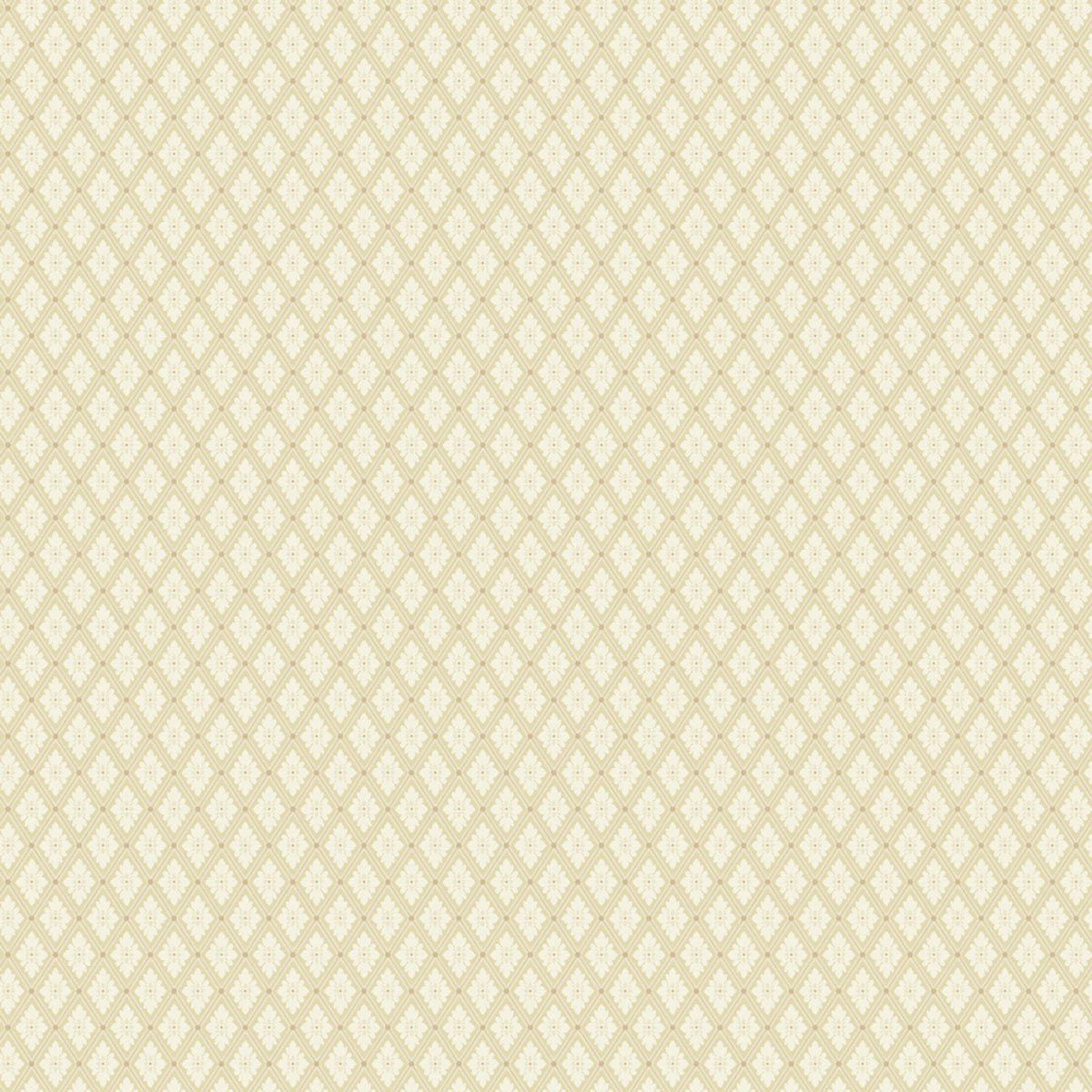 Sample - Selma Diamond Wallpaper - Vanilla