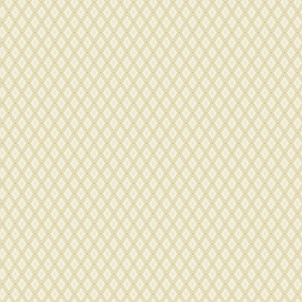 Sample - Selma Diamond Wallpaper - Vanilla