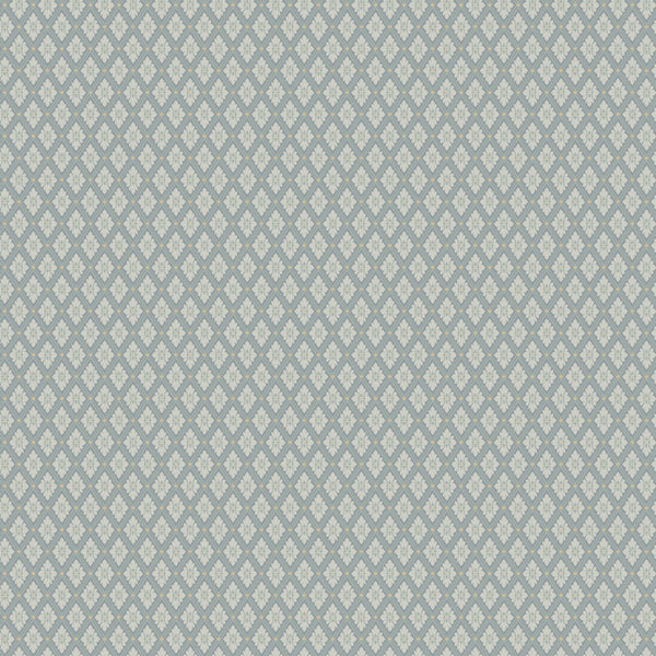 Sample - Selma Diamond Wallpaper - Dark Blue