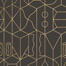 Never Ending Foil by Suzan Hijink Wallpaper - Gold Brown