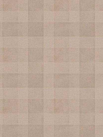Bistro Plaid - Checkered Wallpaper - Brown