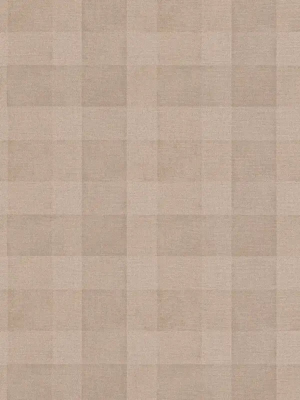 Sample - Bistro Plaid - Checkered Wallpaper - Brown