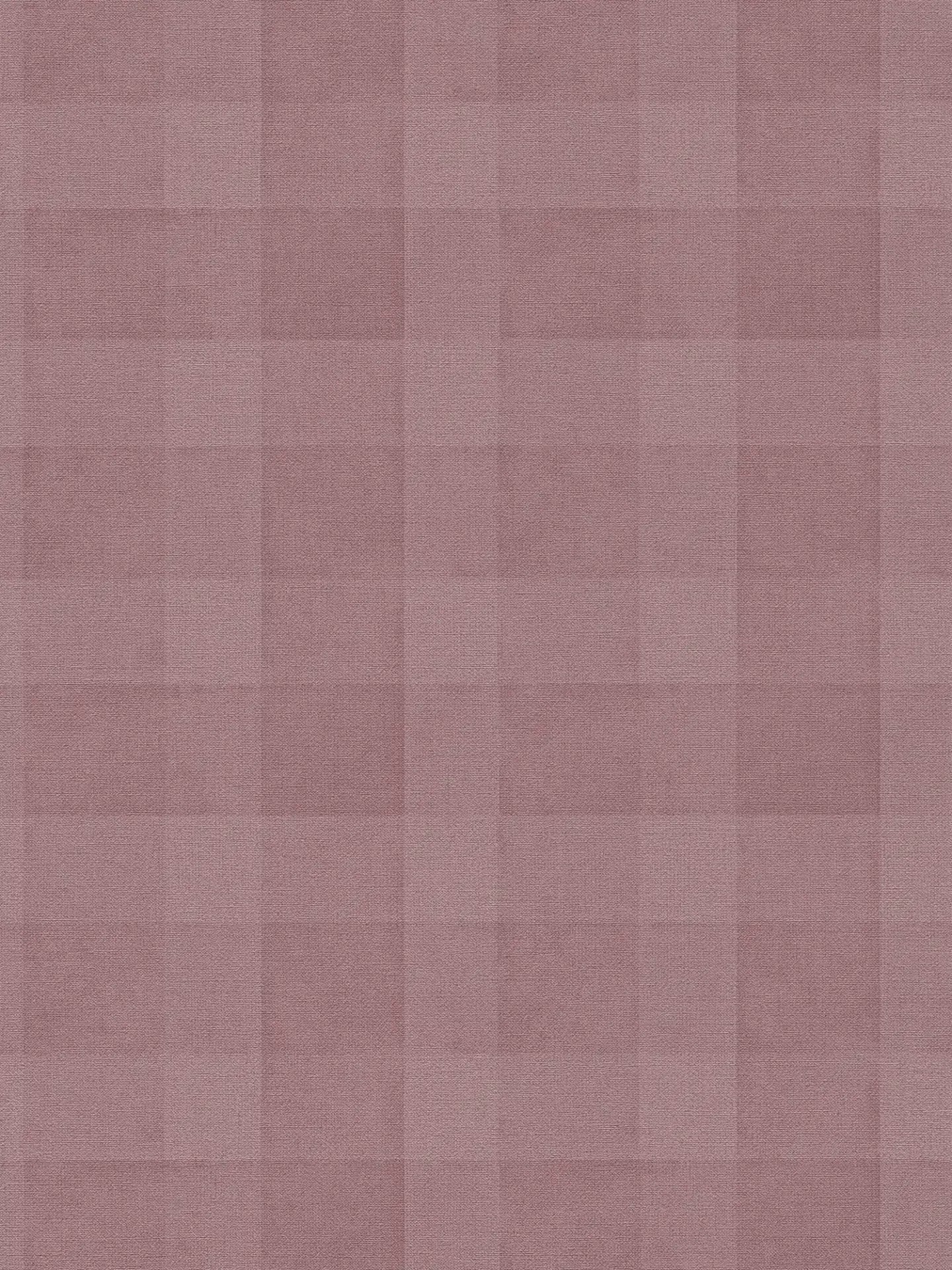 Bistro Plaid - Checkered Wallpaper - Purple