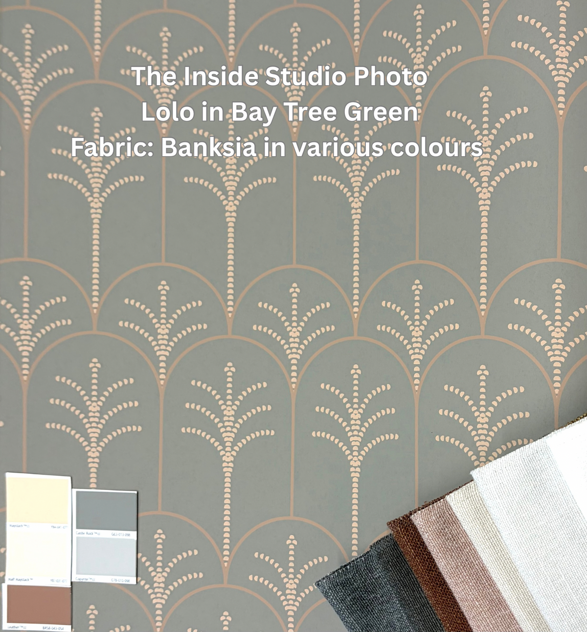 Lolo Wallpaper - Bay Tree Green