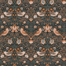 Baroque Birds Wallpaper - Orange/Black