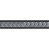 Metallic Meander Border - Black and Silver - Self Adhesive