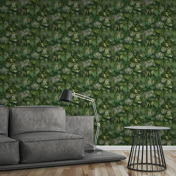 Sample - Monstera Jungle Wallpaper - Green