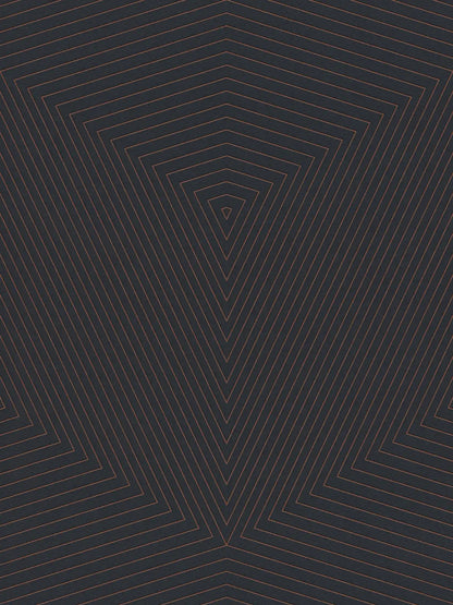 Geometric Paris Wallpaper - Black/Gold - Discontinuing