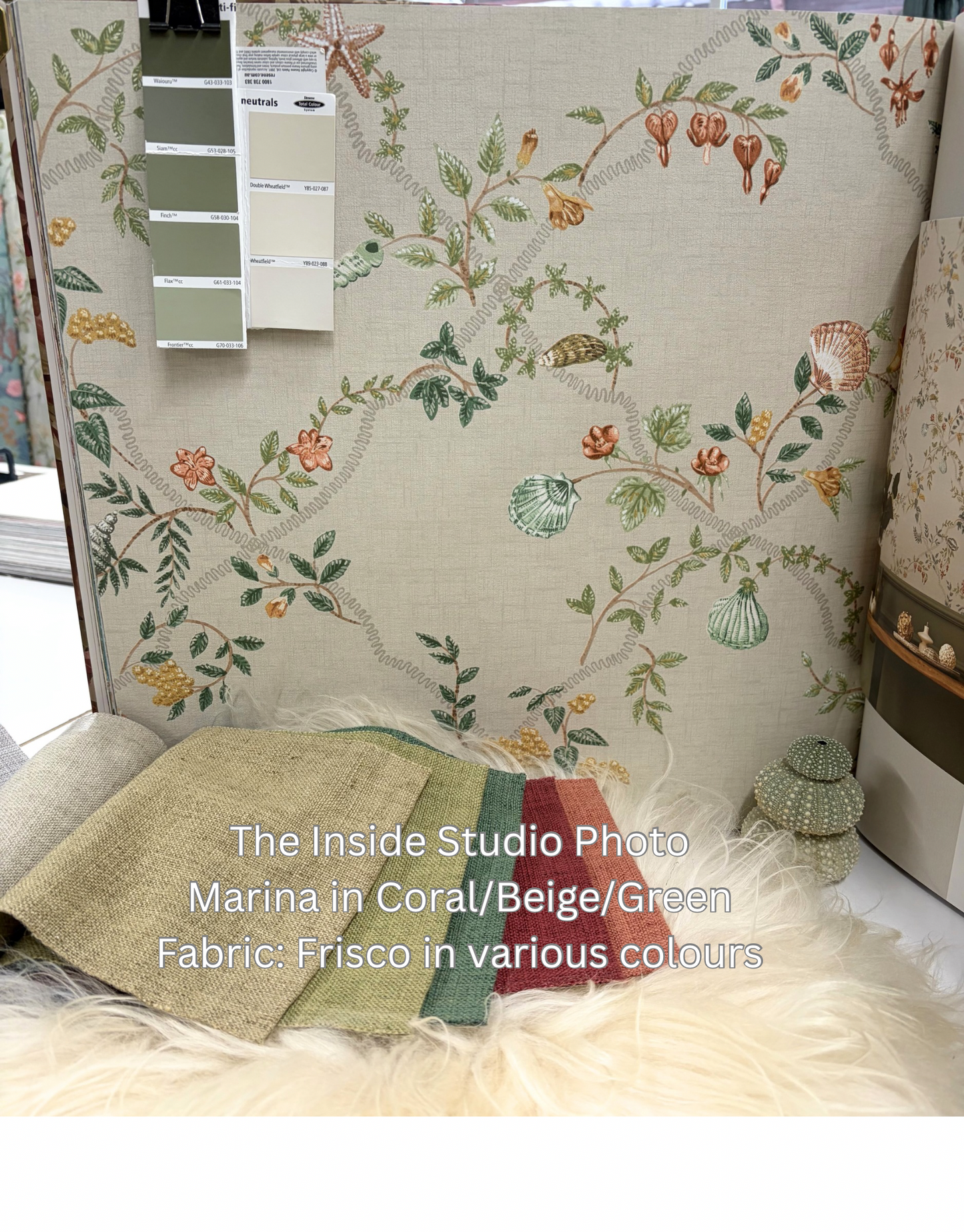 Marina Wallpaper – Coral Beige