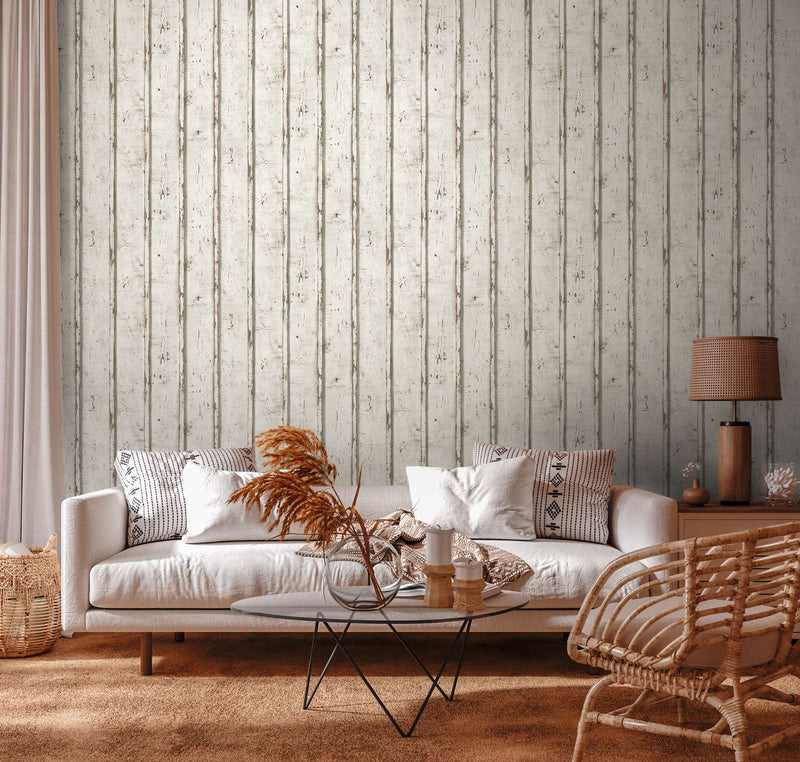White Wood Wallpaper Online NZ The Inside - Main Image