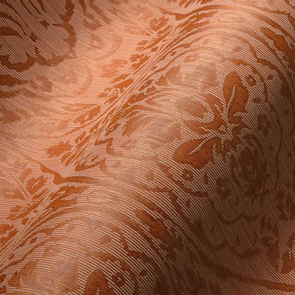 Textured Damask Textured Wallpaper - Orange