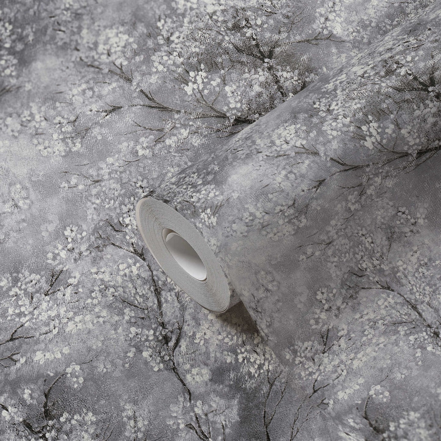 Cherry Blossoms Spring Wallpaper - Moody Grey