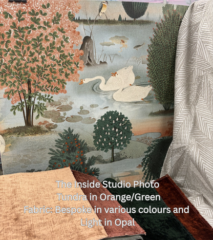 Tundra - Scenic Landscape Wallpaper - Orange/Green - Discontinuing