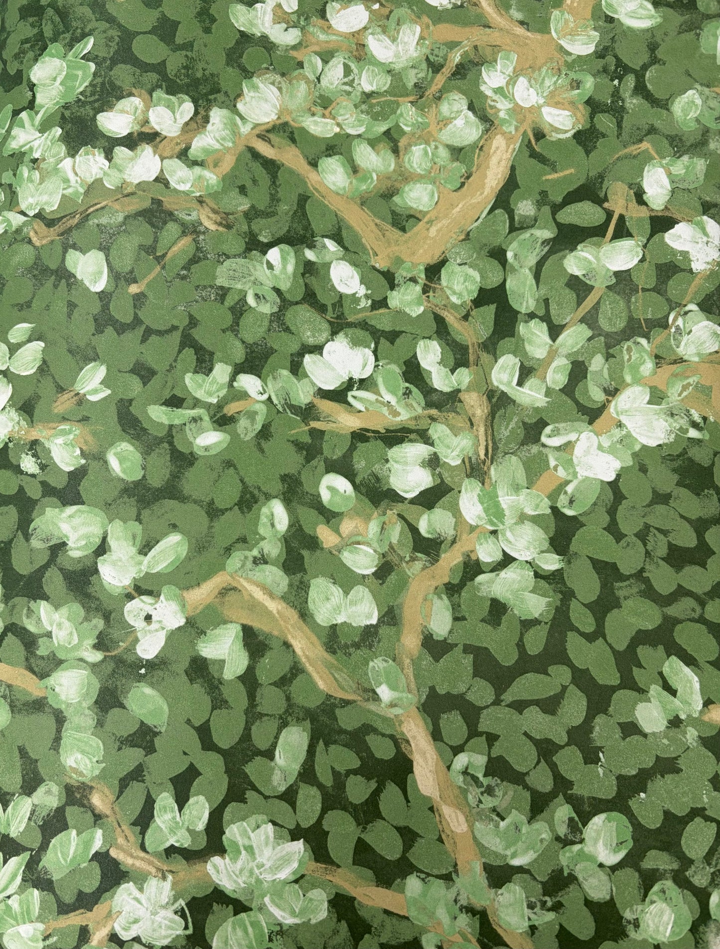 Dappled Tree Wallpaper - Green