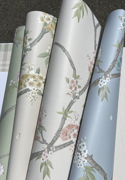 Cherry Blossom - Wallpaper - Yellow Cream
