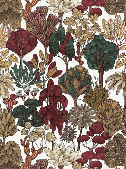Exotic Oasis Wallpaper - Brown