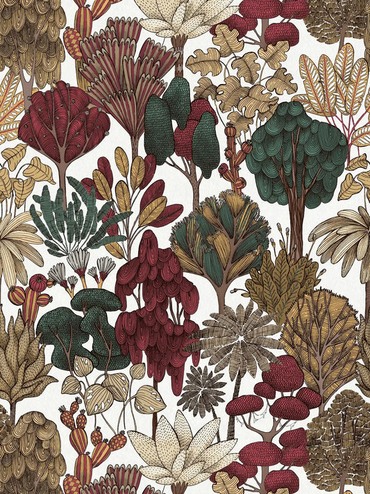 Exotic Oasis Wallpaper - Brown