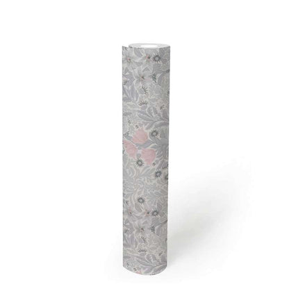 Antique Floral Trails Wallpaper Online NZ | The Inside - Grey