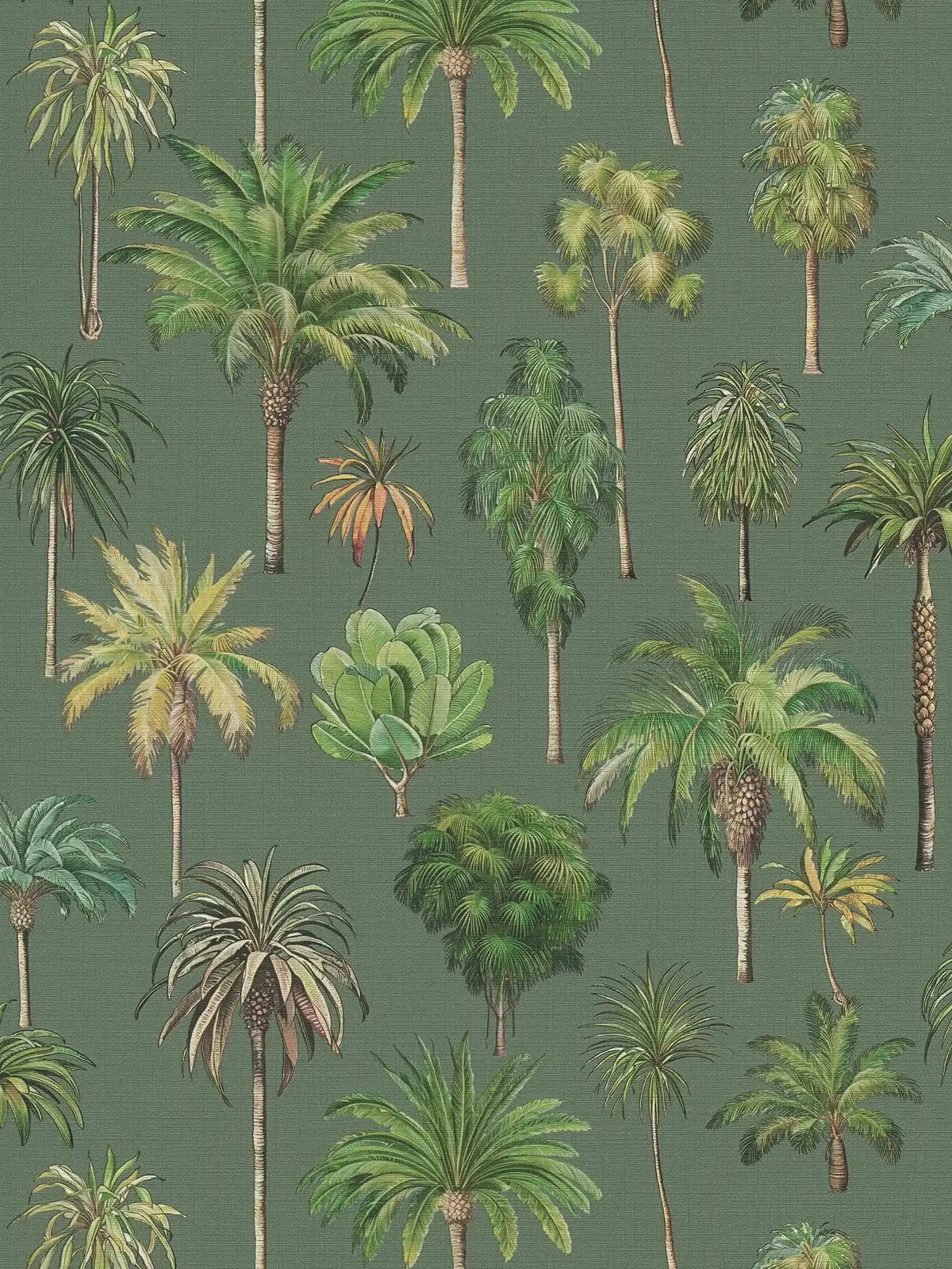 Sample – Riviera Palm Tree Wallpaper – Green