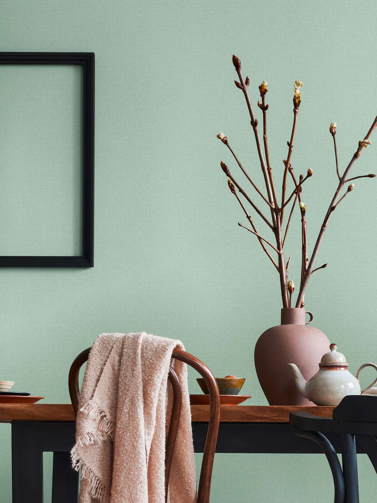Solid Textured Wallpaper - House of Turnowsky - Green