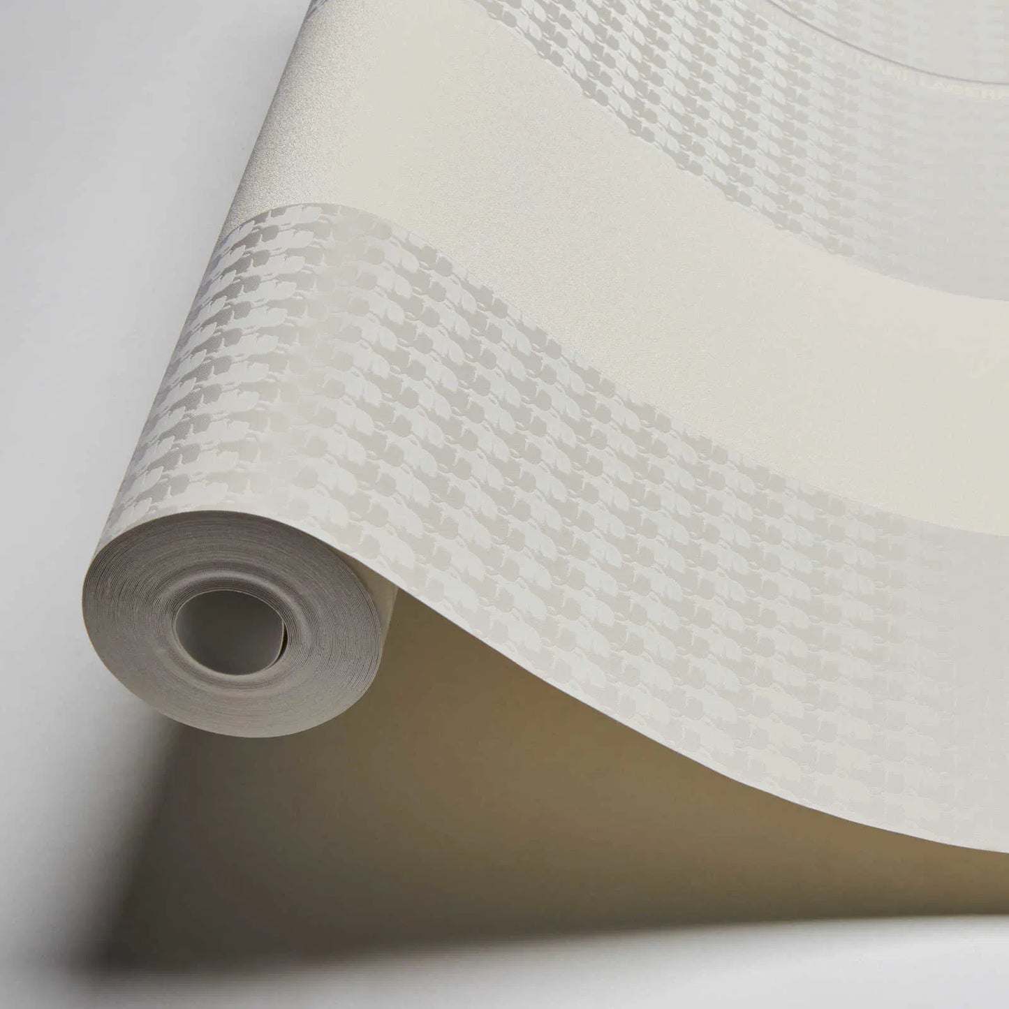 Rock Chic Stripes Heavy Weight - Designer Wallpaper - Light Grey