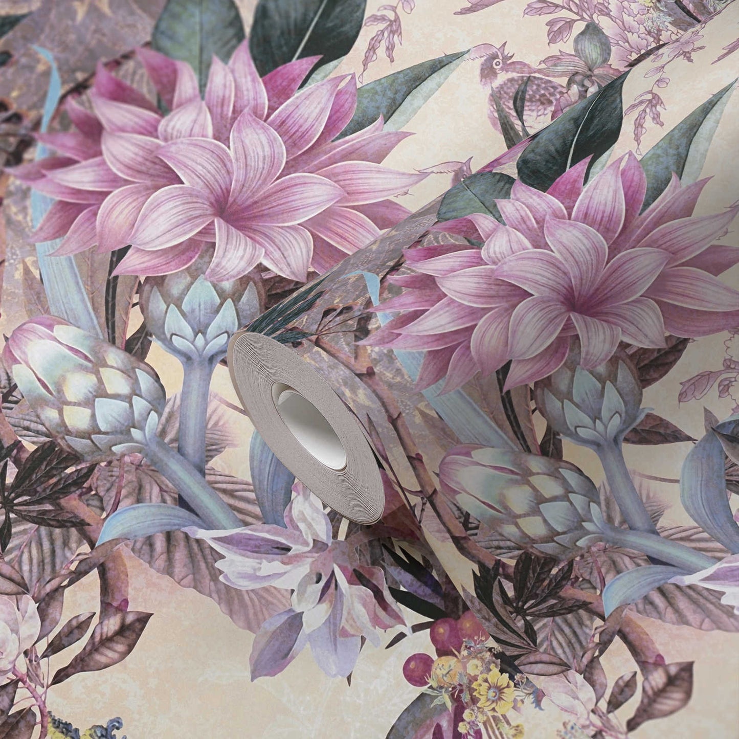 Calm Tropics – Floral Wallpaper – Pink
