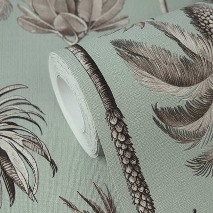 Riviera Palm Tree Wallpaper – Sage