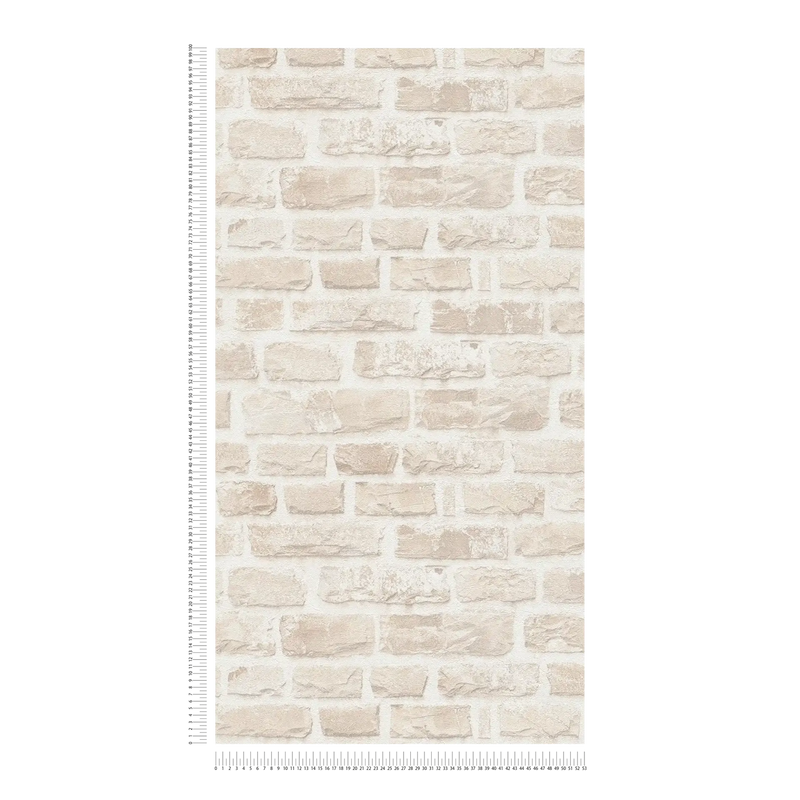 Classic Brickstone - Natural Wallpaper - Beige