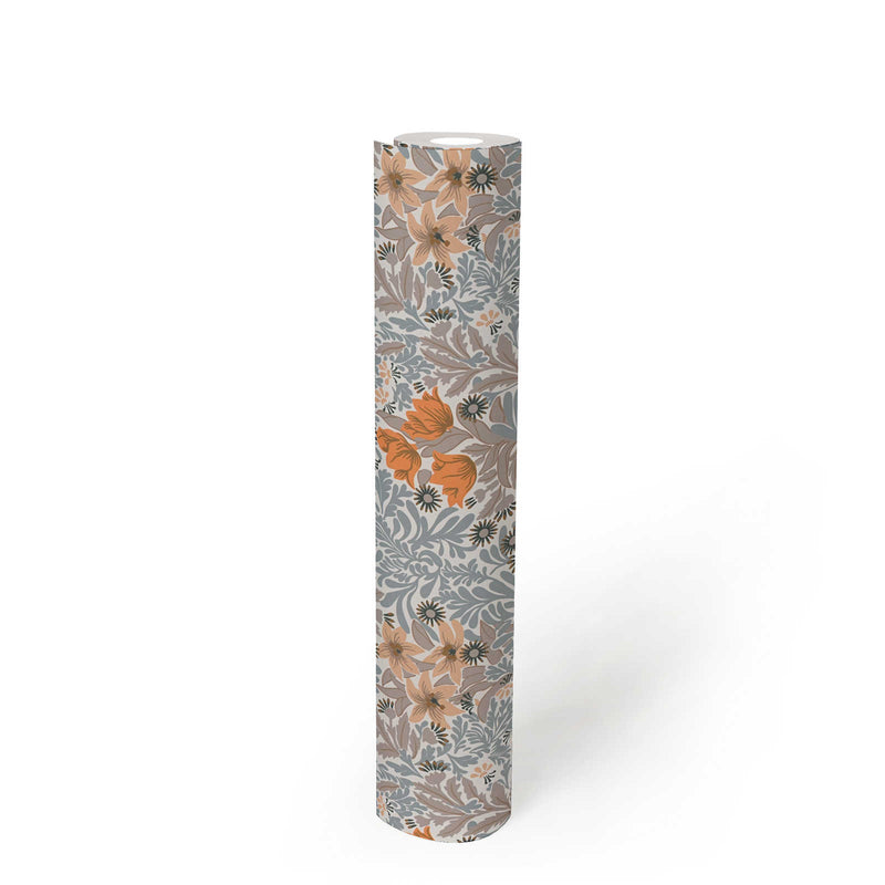 Antique Floral Trails Wallpaper Online NZ | The Inside - Orange