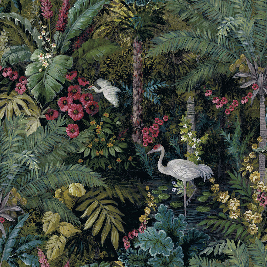 Sample - Masoala Wallpaper - Black