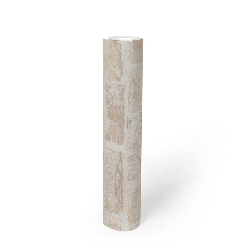 Classic Brickstone - Natural Wallpaper - Beige