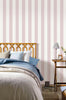 Aveny Soft Stripes Wallpaper - Soft Pink - Discontinuing
