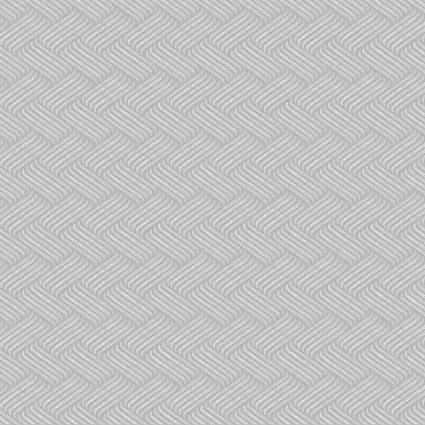 Sample - Strå - Straw Weave Wallpaper - Grey