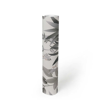 Graphic Palms Wallpaper - Grey