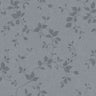 Siri - Floral, Linen-Look Wallpaper - Grey/Blue