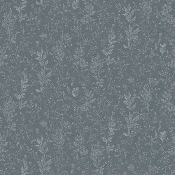 Sample - Tuva - Wild Grasses Wallpaper - Blue/Grey