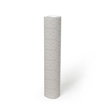 Baroque Pattern Wallpaper - White