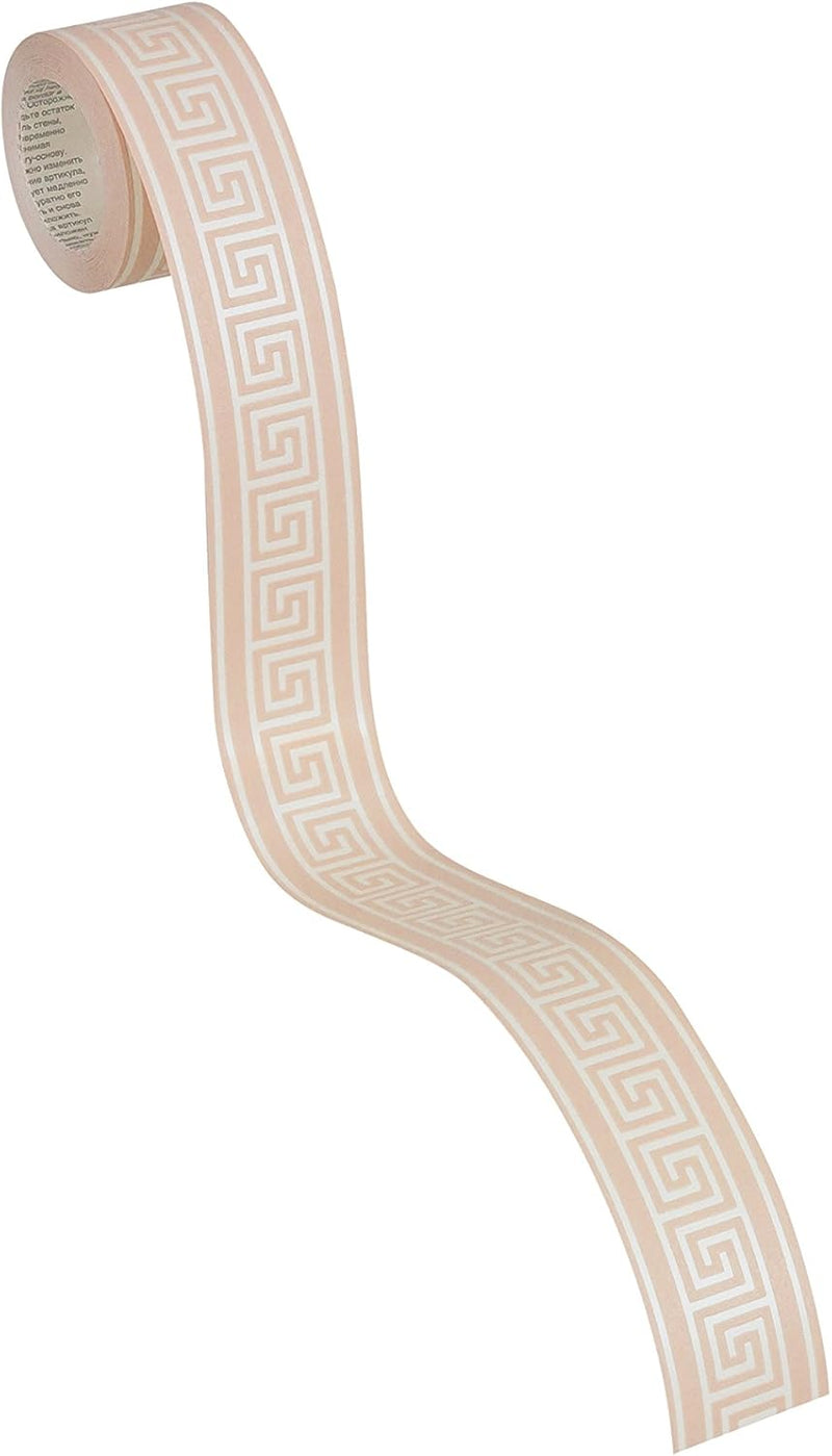 Graphic Meander Border - Beige - Self Adhesive