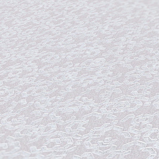 Marrakesh Hall Wallpaper - Metallic/White