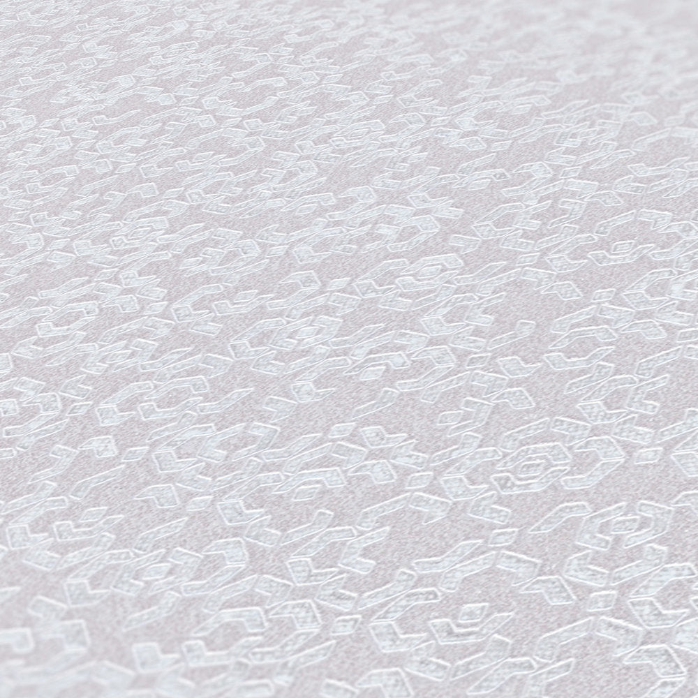 Sample - Marrakesh Hall Wallpaper - Metallic/White