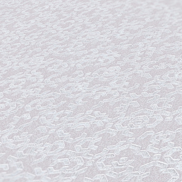 Sample - Marrakesh Hall Wallpaper - Metallic/White
