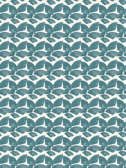 Deco Fanfare Heavy Weight Wallpaper - Green/White