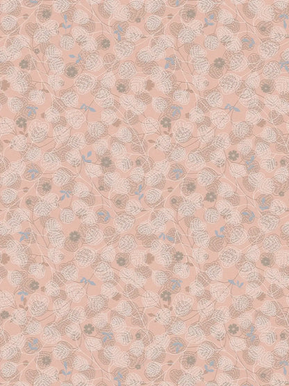 Leafy Heart - Wallpaper - Pink