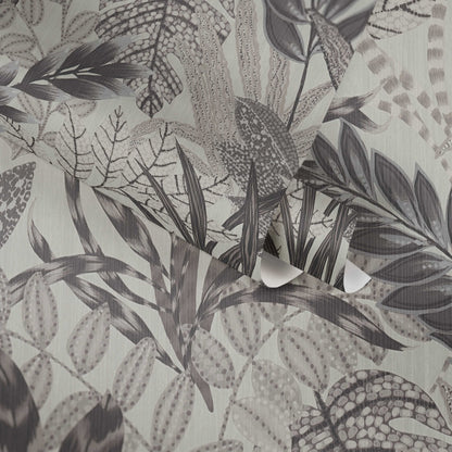 Capetown Jungle Wallpaper - Grey/White