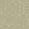 Never Ending Foil by Suzan Hijink Wallpaper - Silver Green