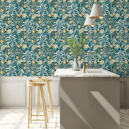 Seaweed Garden Wallpaper - Ohpopsi - Petrol